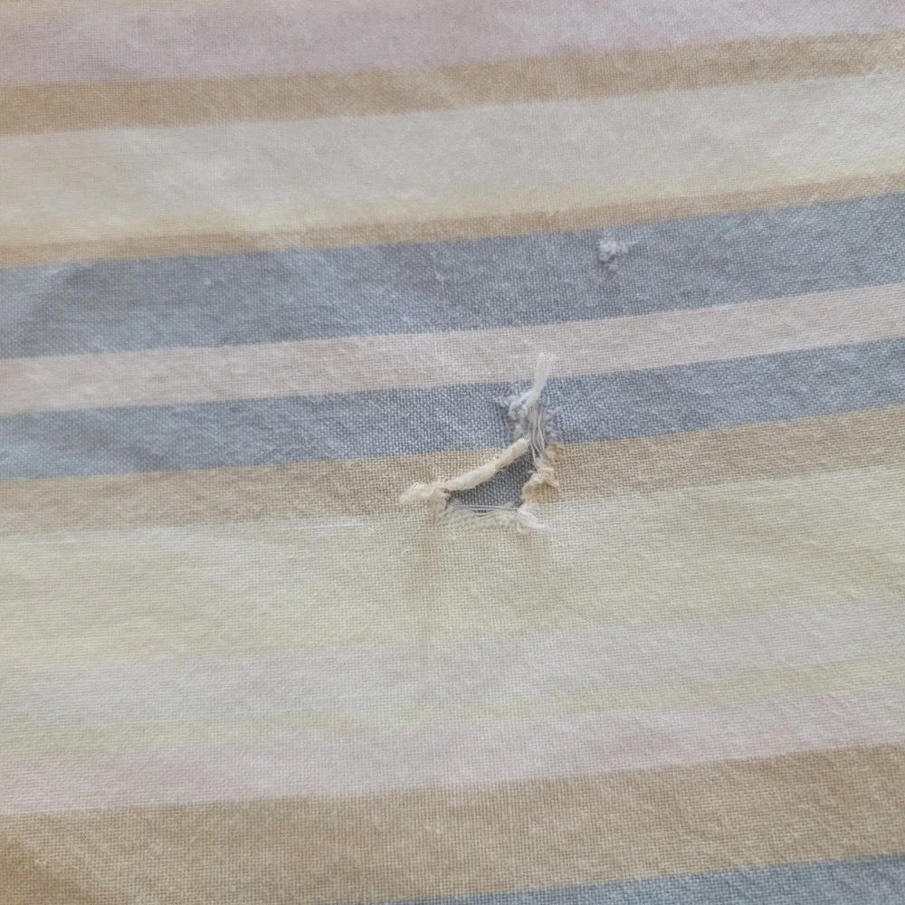 Bloomingdales At Home Classique Collection Cotton Striped Duvet Cover Queen READ